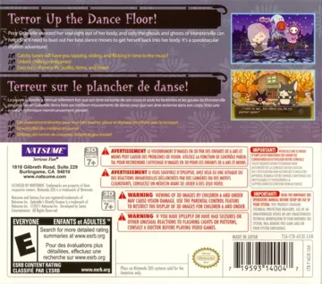 Gabrielles Ghostly Groove 3D (Europe) (En,Fr,De,It) box cover back